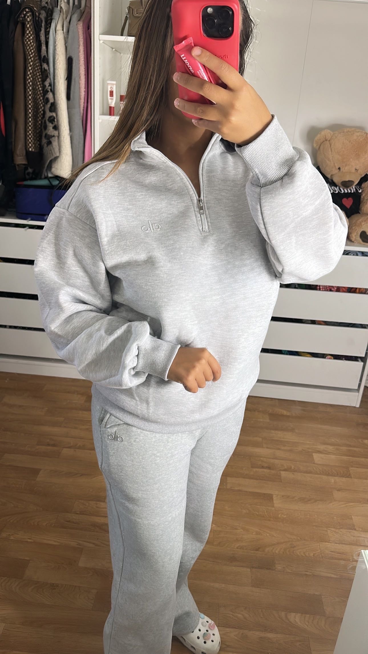 Ensemble jogging alo gris